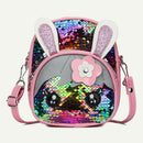 Shoulder Backpacks Girls Cute Animal Decor Messenger Rucksack (Multicolor)