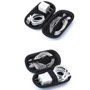 Electronic Accessories Organizer Earbuds/Adapter/Cable Storage Case Black