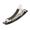 Acrylic Rhinestone Spring Snap Barrette Elegant French Hair Clip Ponytail Holder