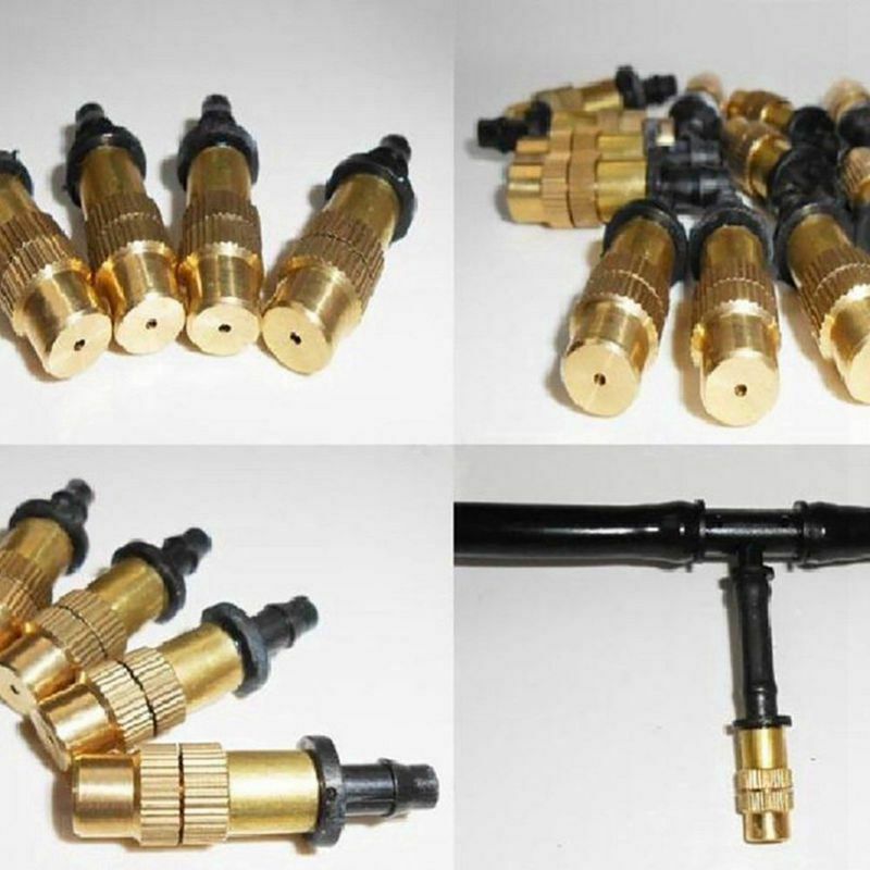 10 pcs Adjustable Misting Nozzle for Gardening Sprinkle Brass Watering Spri