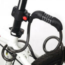Bike Lock Cable Heavy Duty 5-Digit Self Coiling Resettable Combination Code