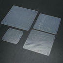4pcs Silicone Strong Absorbability Plastic Fresh Food Wraps Seal (White)