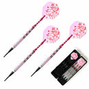 Soft Tip Darts 17g Brass Barrels Red Shafts Pink Flights Girl lady Darts Be Z4M9