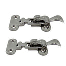 2Pcs Marine Boat Deck Lock Hasp 316 Stainless Steel Lockable Hold Down Clam C9D5