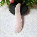 Natural Popular Facial Body Gua Sha Massager Rose Quartz Beauty Tool qwe