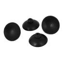 Soft Plastic Aquarium Suction Cup Clip 28mm Diameter 4 Pcs Black G2L5