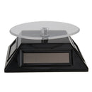 Solar Showcase 360 Turntable Rotating Jewelry Watch Ring Display Stand 037
