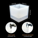 LED Ice Bucket RGB Color Double Layer Square Bar Beer Ice Bucket RGB Color