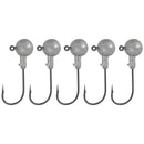 5Pcs Hooks Metal Lead Head Jig Fishing Lures Heads Solid Parts 10G