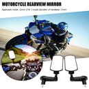 22mm 7/8 inch Handle Bar End Side Mirrors Aluminum Motorbike Rearview Mirrors