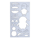 Santa Claus Combination DIY Scrapbook Craft Embroidery Cutting Die Stencils