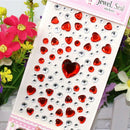 1Sheet Heart Rhinestone Phone Car Art Craft Diy Scrapbooking Stickers Kids ToyME
