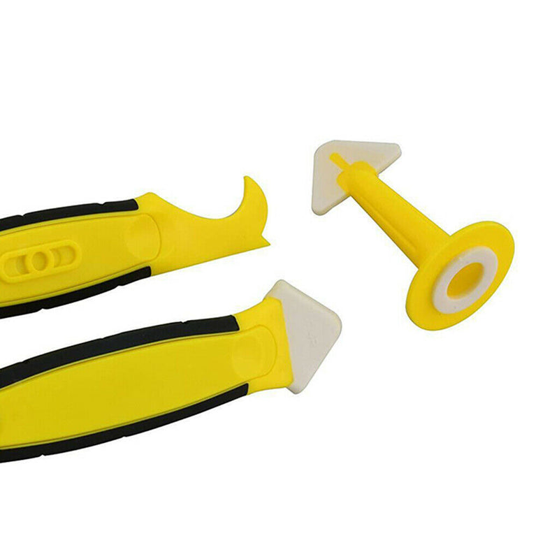 3 Sets of Nozzle Scraper Caulk Sealant Cleaning Kit
