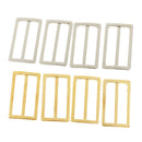8Pcs Metal 38mm Tri-glide Backpack Straps Slider Adjust Bag Buckles Webbing