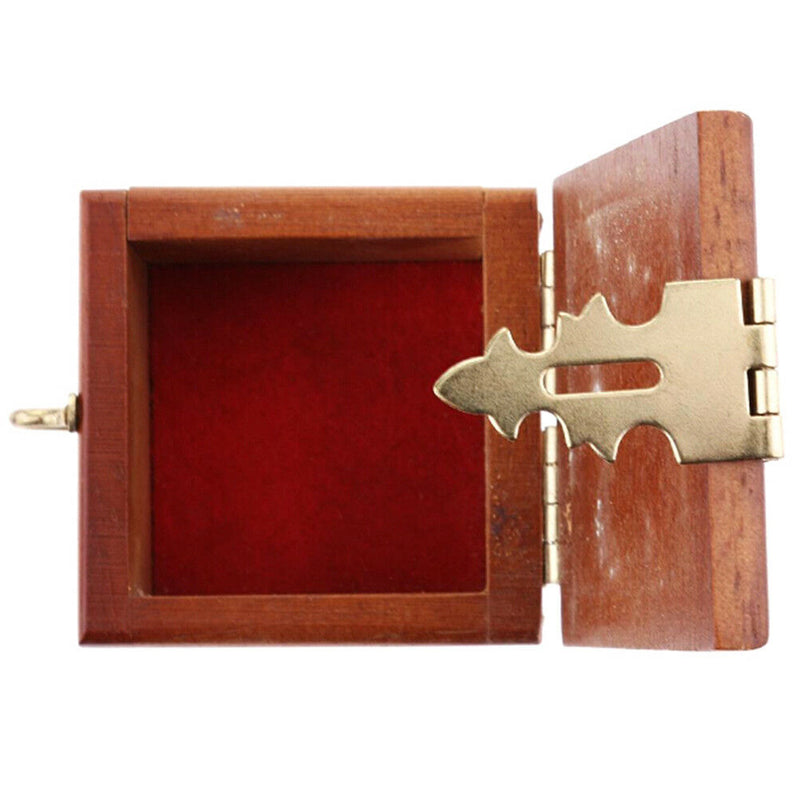 Magic trick prop coin ring box mini wooden case for magician accessory FT BX