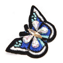 Butterfly sequins rhinestones bead brooch patches sew on beading applique DIY ES