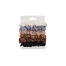 6Pcs Women Girl's Elastic Hair Bands Silk Satin Hair Ties Ponytail Holder Ropes