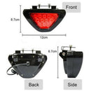12V Car Sporty F1 Style Triangle 12LED Rear Stop Tail Third Brake Light Lamp BX
