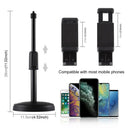 Phone Stand, ABS Retractable Height Adjustable Cell Phone Stand for Desk, Phone
