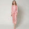 Autumn Women Silk Pajamas 2 Sets Long Sleeve Sleepwear Casual Lace Home Wea