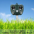 Outdoor Ultrasonic Pest Animal Repeller Garden Cat Dog Scarer Deterrent