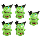 5 Pieces Pumpkin Monster Aluminum Film Balloon Halloween Party Decor 49x67cm