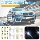 14Pcs LED Interior Package Kit For T10 36mm Map Dome License Plate Lights