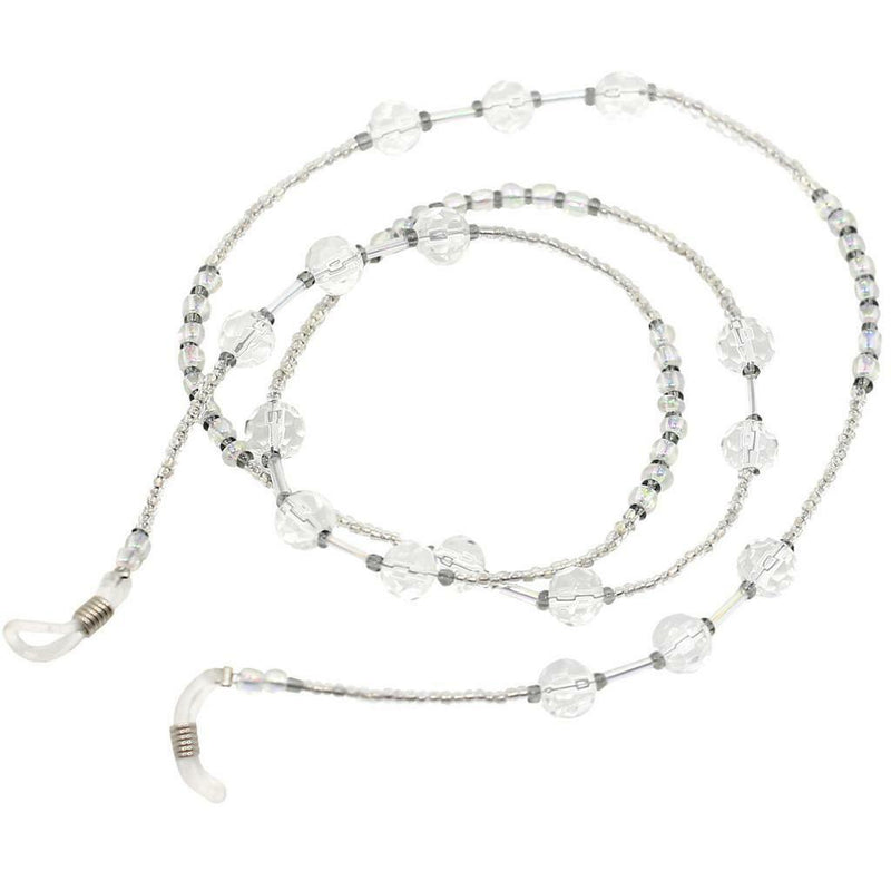New Clear Beaded Beads Eyeglass Reading Glasses Chain Holder Rope for Sport