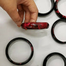 Beautiful Plum Peach Blossom Flower Natural Xiuyan Jade Bangle Bracelet & Box