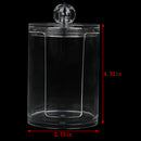 1X Clear Acrylic Storage Holder Box Cotton Swab Makeup Organizer Glossy Case OZ