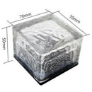 Crystal Solar Power Cube LED Light Waterproof Buried Yard Lamp Blue