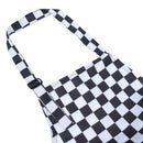 Hotels chef Waiter Halter Neck Apron Black white lattice Halter Neck Apron J6D1