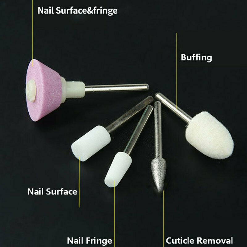 Mini Electric Nail File Drill Kit Manicure Tool Salon Pen Shape Set Beaut SKL