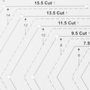 Acrylic Patchwork Craft Quilting Ruler Cutting Rulers DIY Sewing Tool (4pcs A