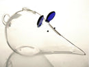 Mouse Money Bank Glass Box Coin Cash Holder Terrarium Container Blue Ears