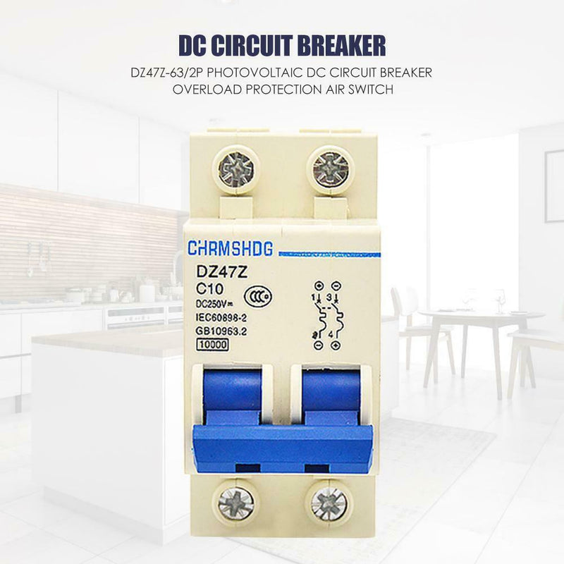 DZ47Z-63/2P Photovoltaic DC Circuit Breaker Protection Air Switch (10A) A