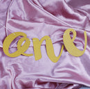 Glitter one Banner Girl Boy 1st Birthday High Chair Baby Shower Party Decor Cy