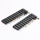 23PCS DC Female Jack to Multi Type Power Plug Connector Adapter 5.5 x 2.1mm Set