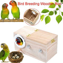Parakeet Nest Box Bird House Budgie Wood Breeding For Parrotlets Matin Durable