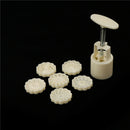 6 Style Stamps 50g Round Flower Moon Cake Mold Mould White Set Mooncake Decor BX