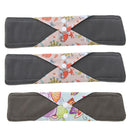 3Pcs 11.8" Heavy Flow Bamboo Cloth Menstrual Sanitary Pads Reusable Washable