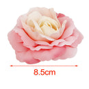 10 xSilk Camellia Artificial Flower Heads Wedding Bride Hair Clip Decor Pink