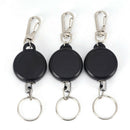 Retractable Key Chain Reel Steel Cord Recoil Belt Ring Badge Pass ID Card  Z