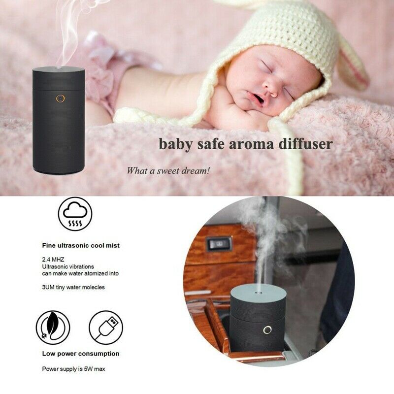 Car Humidifier Mini Diffusers Car Air Purifier Aroma Usb Mist Fogger 55Ml W B1R6