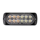 10X Amber/White Car 12 Led Emergency Warning Flash Strobe Light Kit Bar Tru
