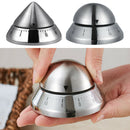 Stainless Steel 60min Clock Kitchen Tine Bake Timer UFO Mechanical Reminder