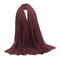 5 Pcs Ladies Soft Cotton Long Scarf Crinkle Hijab Muslim Jewish Head Scarf