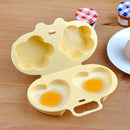 Microwave Oven Steamed Egg Utensil Two-Side Love Flower Steamed Chicken Egg