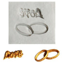 Love Letter Ring Shape Fondant Silicone Mold Chocolate Mold Cake Decor Tool MO