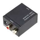 Optical Digital Stereo SPDIF Toslink Coaxial Signal to Analog Adapter (A) A